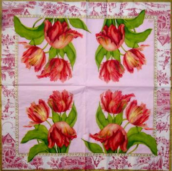 119 Tulpen - 3-lagig ( rosa) - Ihr - Künstler